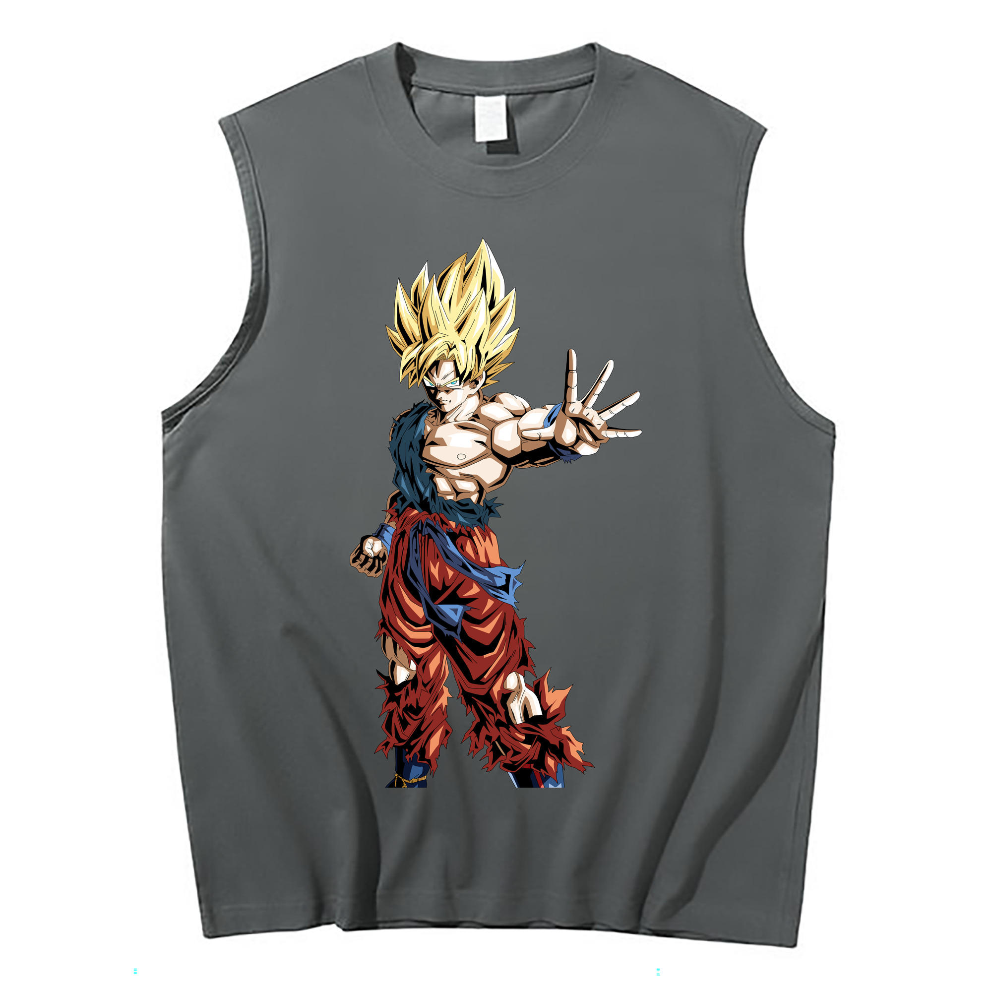 （画像用） ドラゴンボール 孫悟空（そん ごくう）Son Goku カカロット DRAGON BALL Kakarotto コットン100％タンクトップ（フロントプリント）